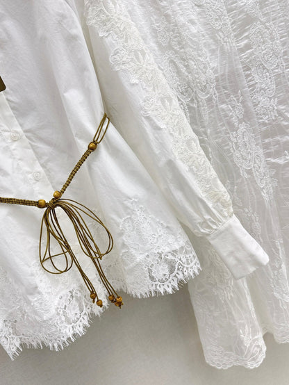 ES 25ss lace shirt