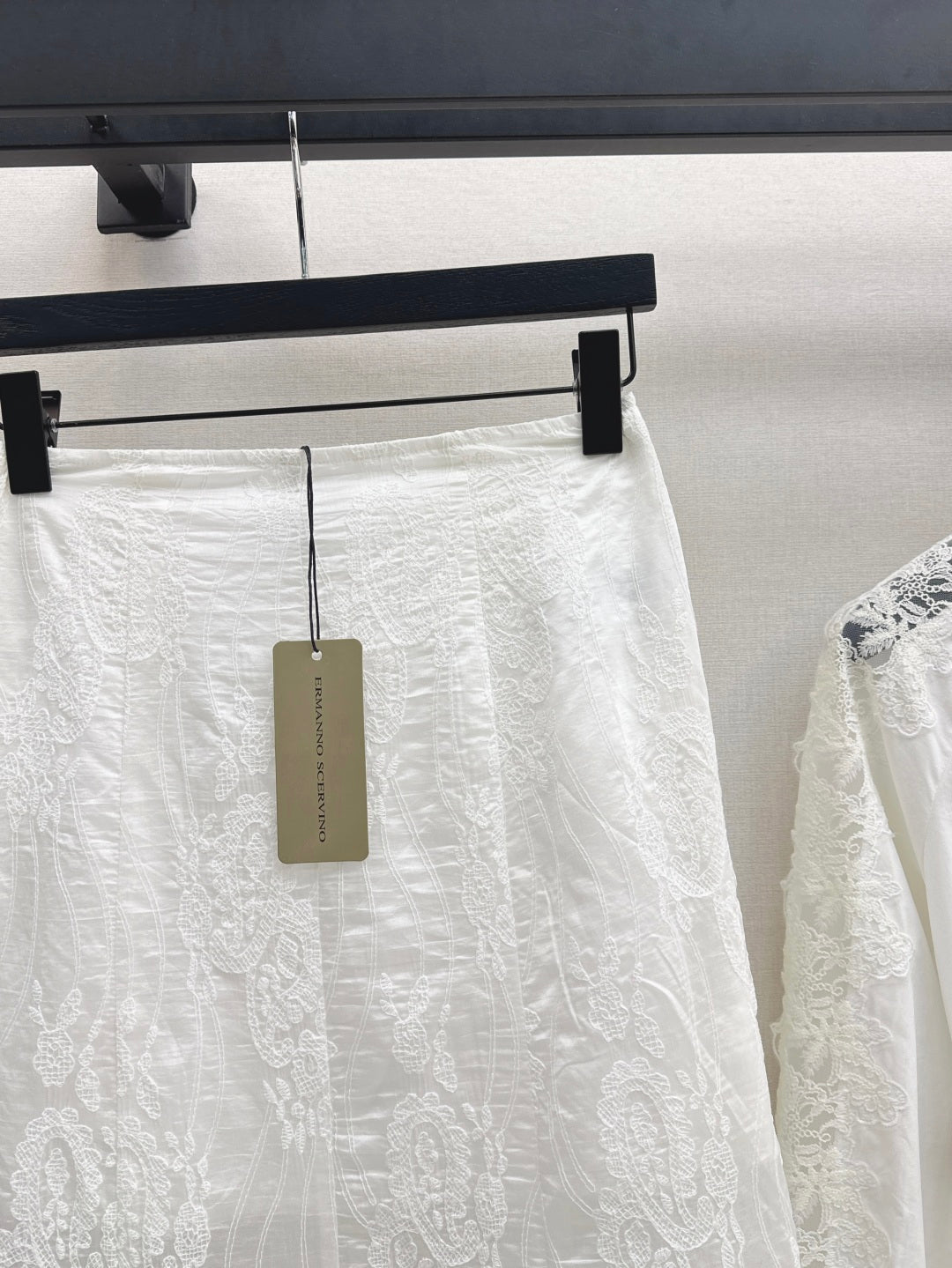 Es 25ss lace hollow skirt