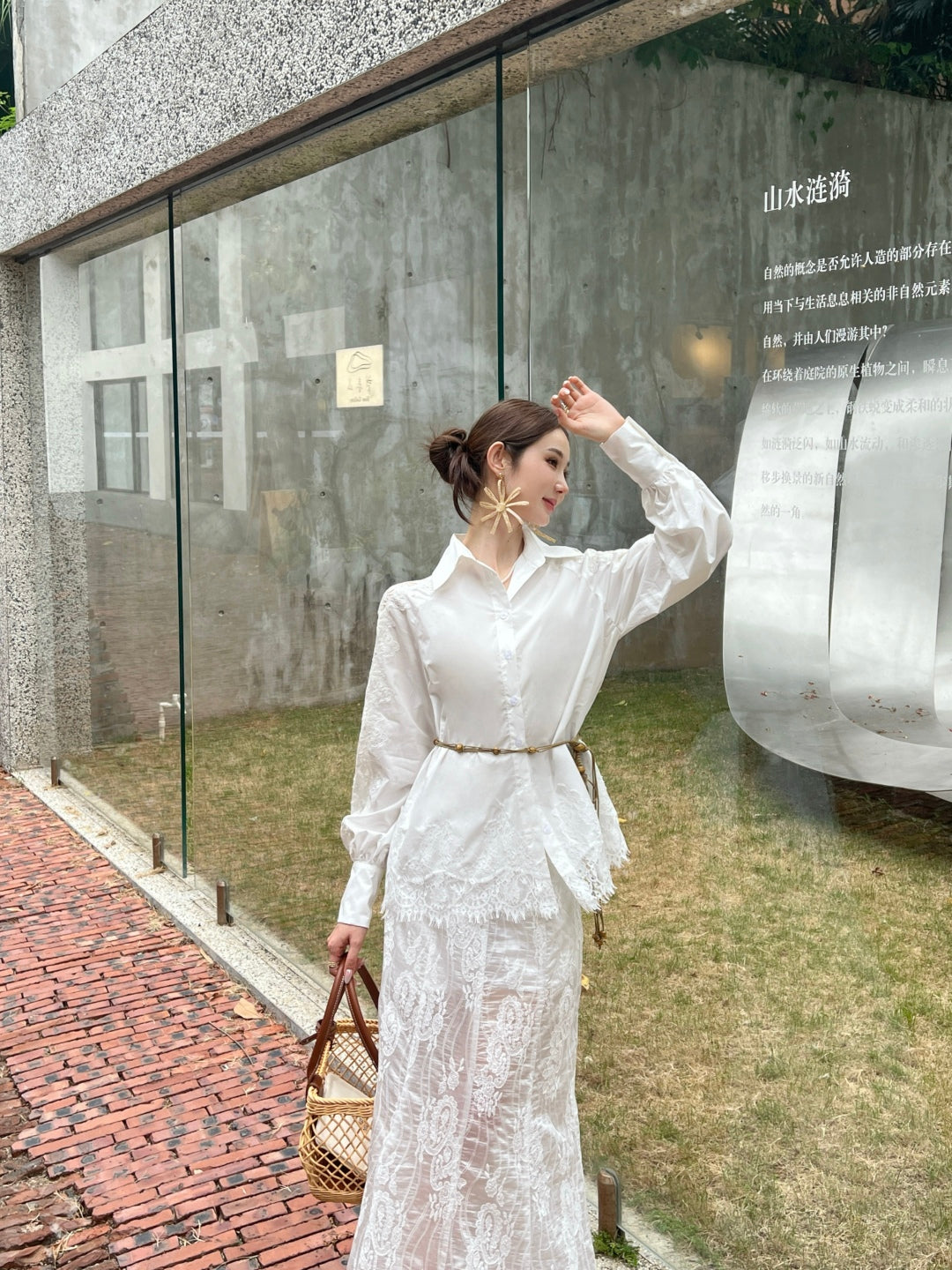 ES 25ss lace shirt