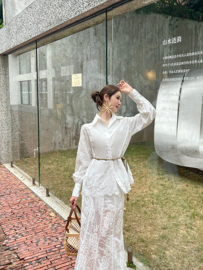 ES 25ss lace shirt