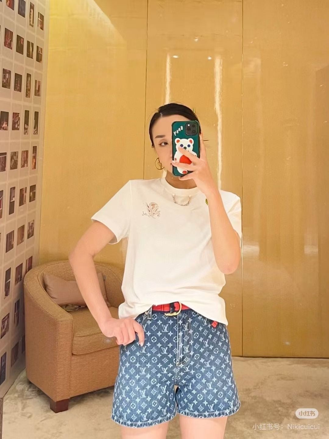 Louis 25ss embroidered t-shirt
