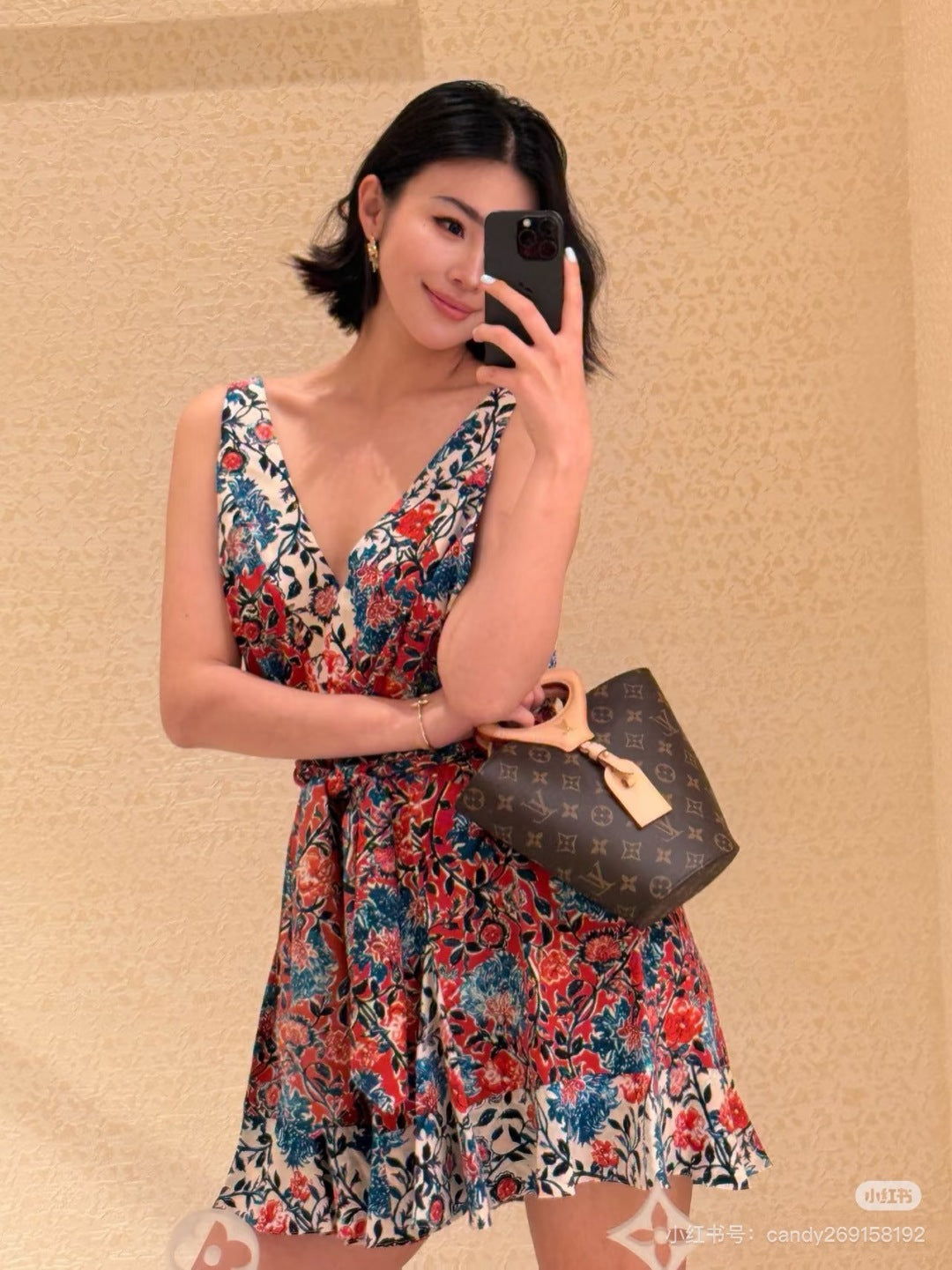 Louis 25ss print dress