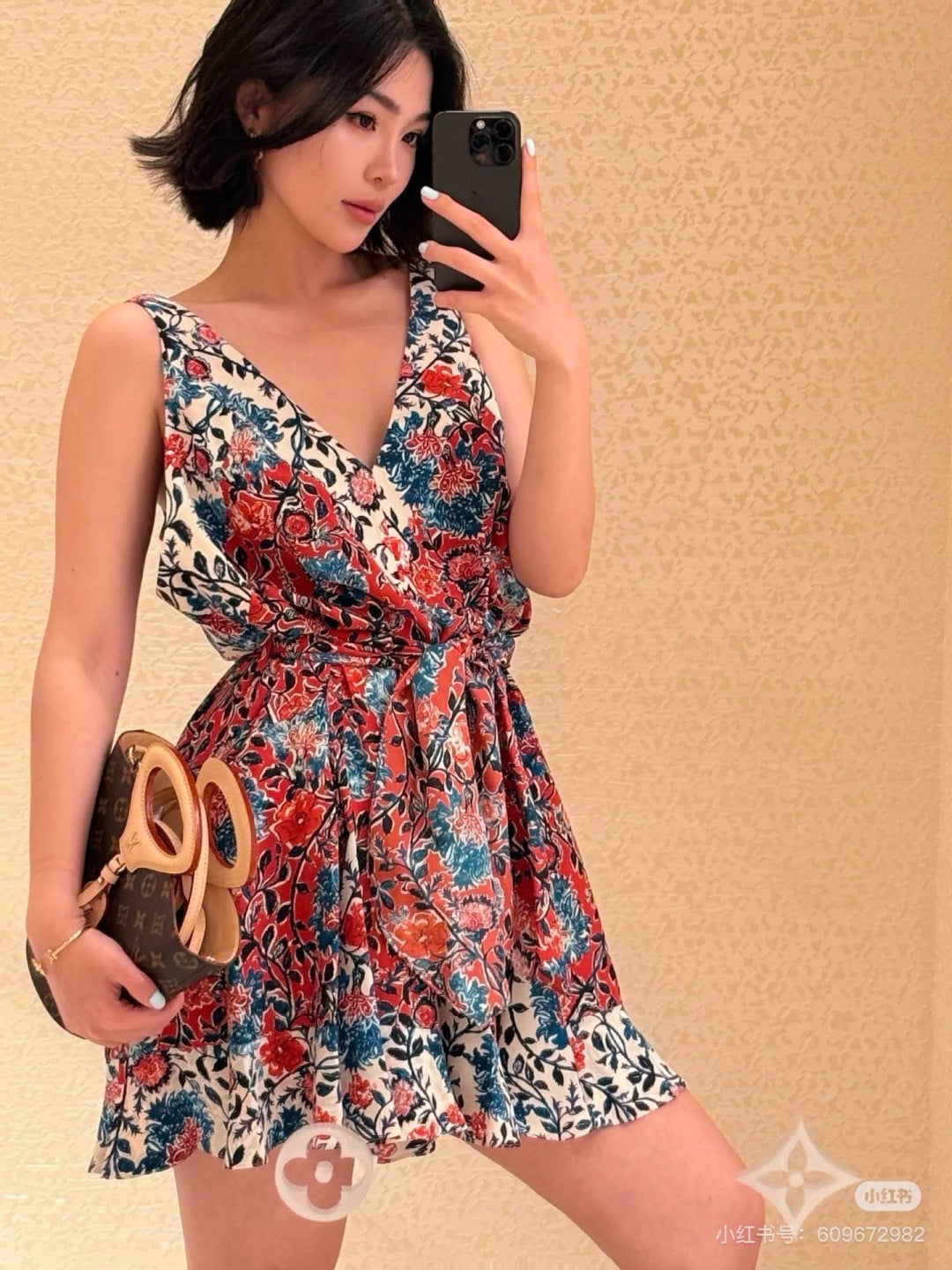 Louis 25ss print dress