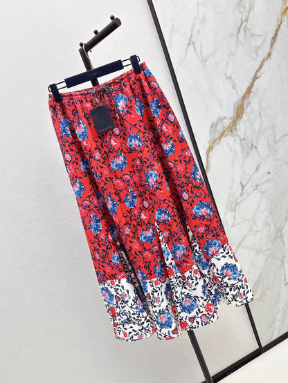 Louis 25ss print skirt