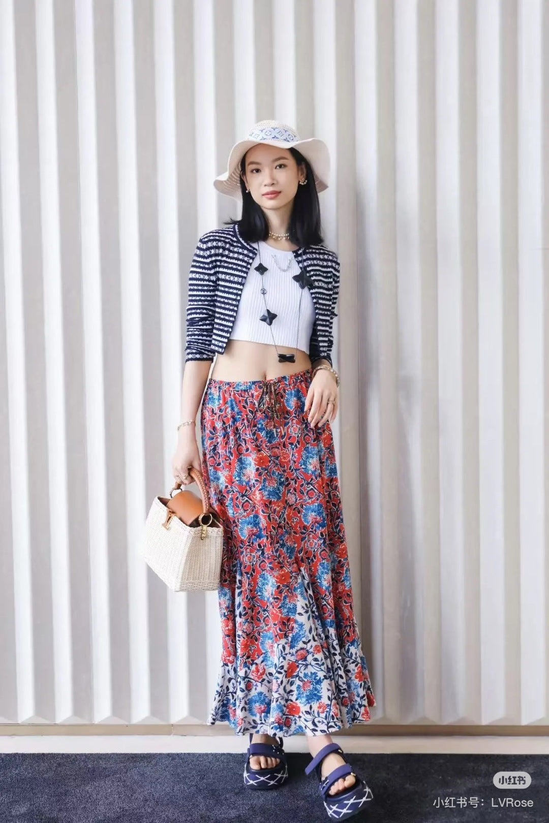 Louis 25ss print skirt
