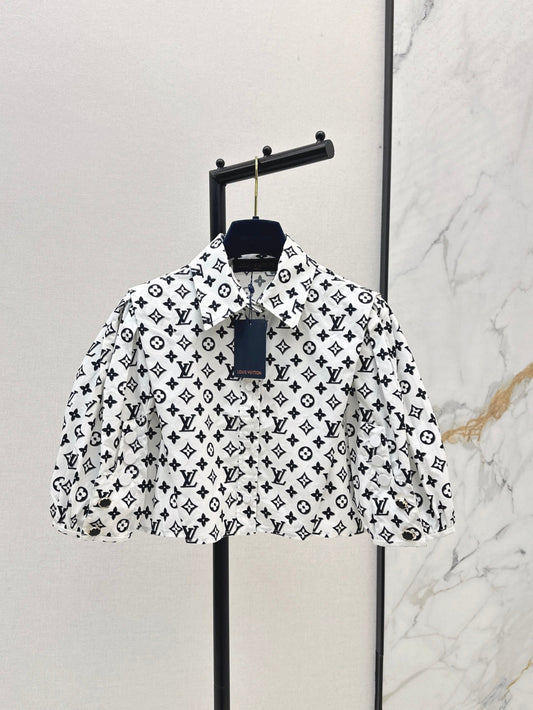 Louis 25ss crop shirt