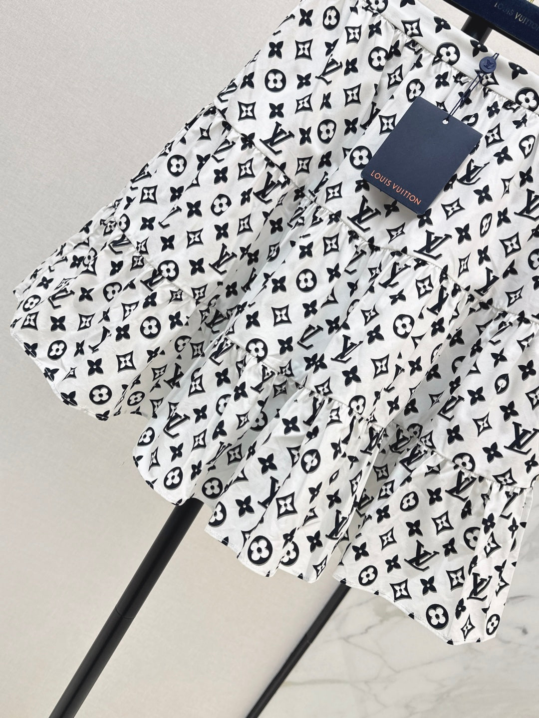 Louis 25ss monogram skirt