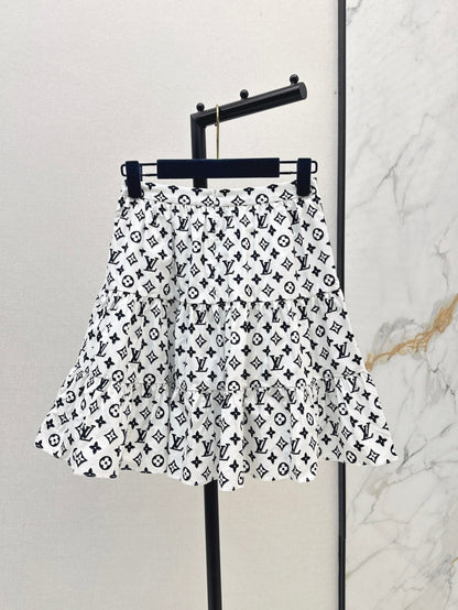 Louis 25ss monogram skirt