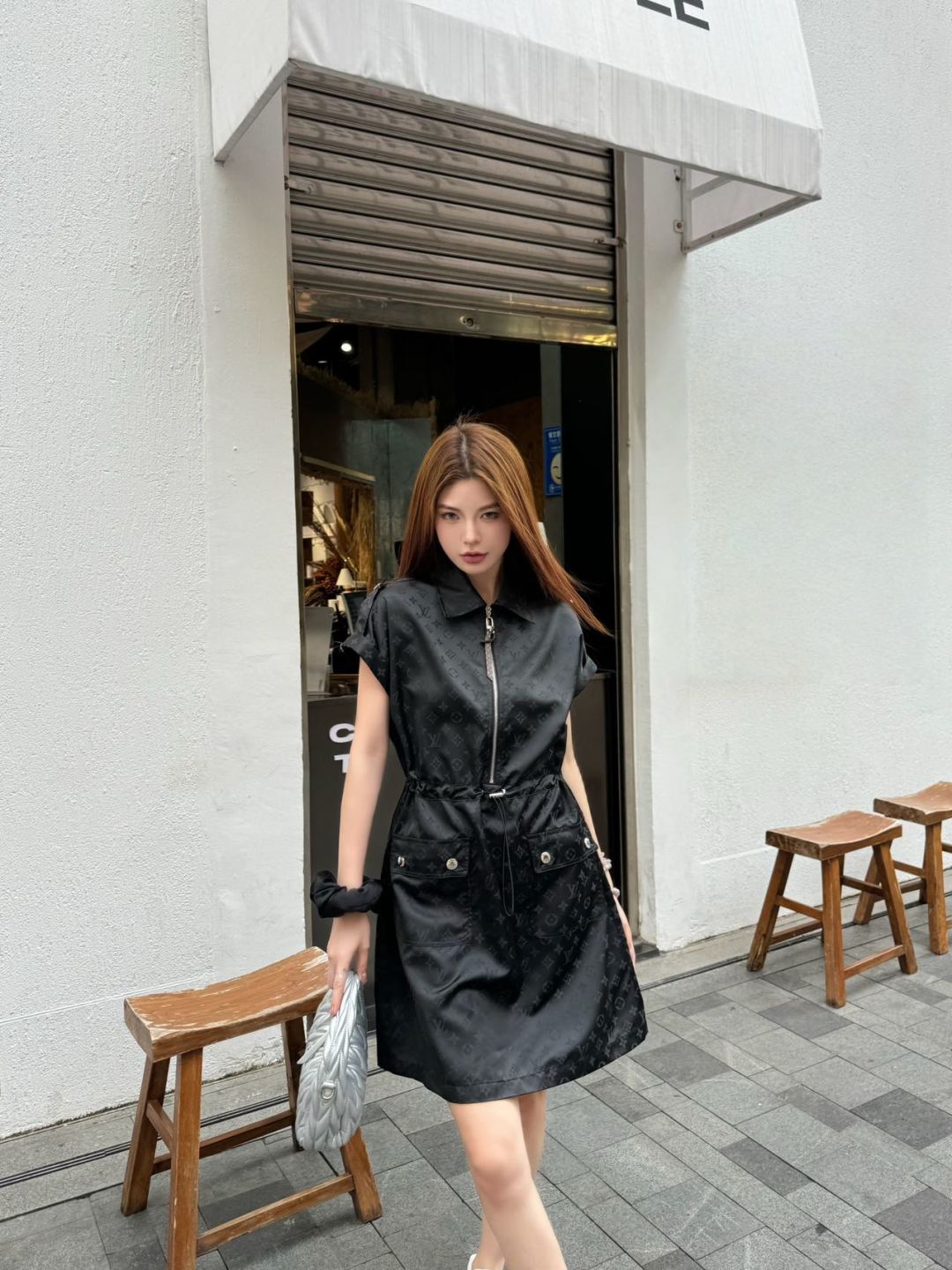Louis 25ss monogram dress