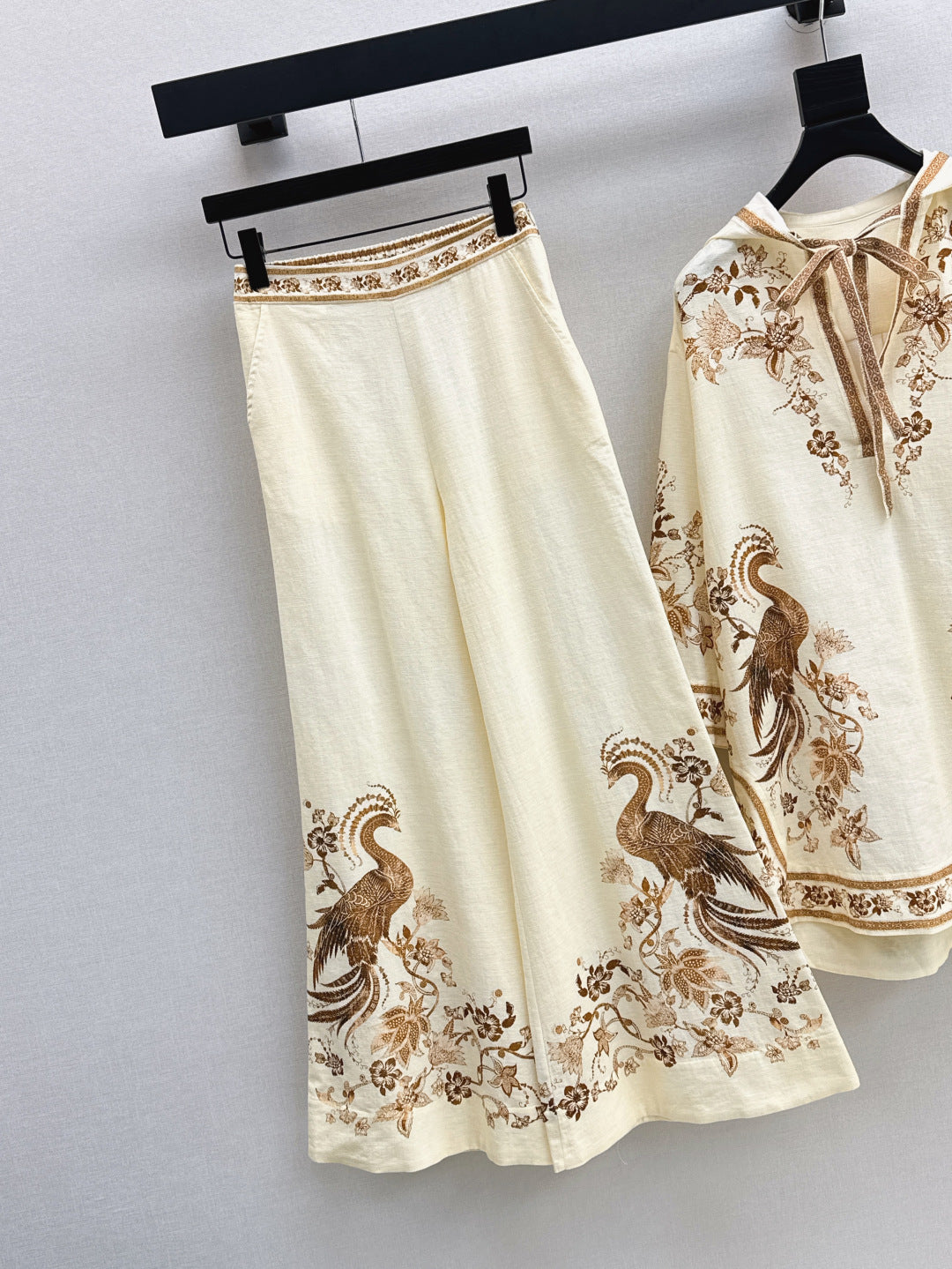 Zimm 25ss print linen pants