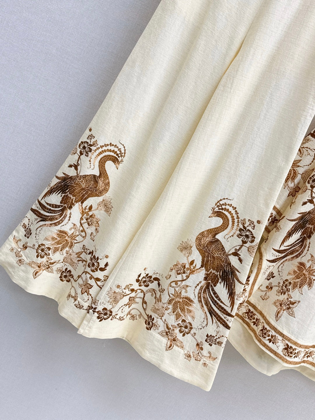 Zimm 25ss print linen pants