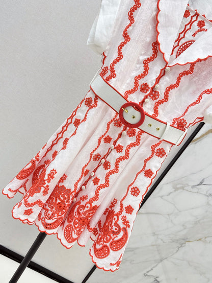 Zimm 25ss embroidered dress