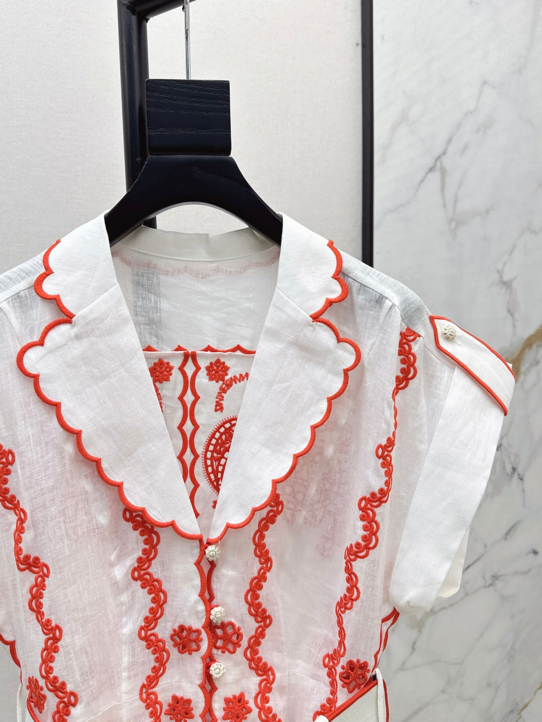Zimm 25ss embroidered dress