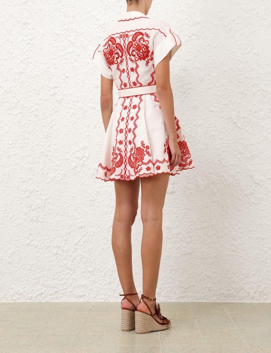Zimm 25ss embroidered dress