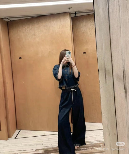 Zimm 25ss drawstring jeans