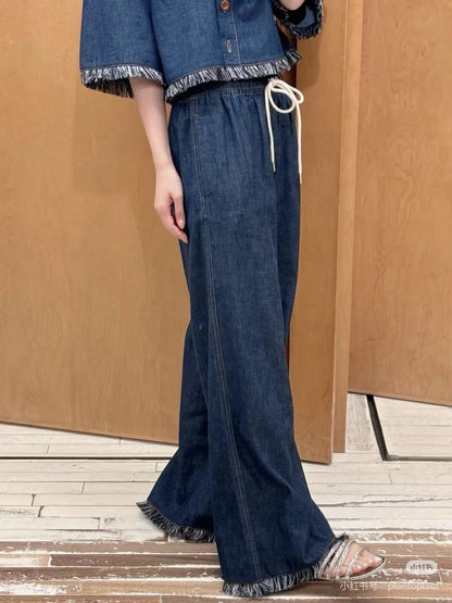Zimm 25ss drawstring jeans