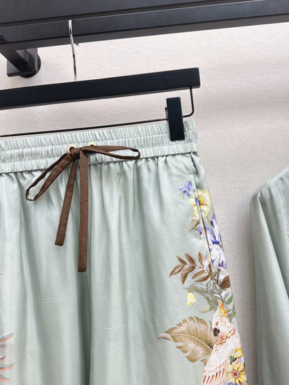 Zimm 25ss silk pants