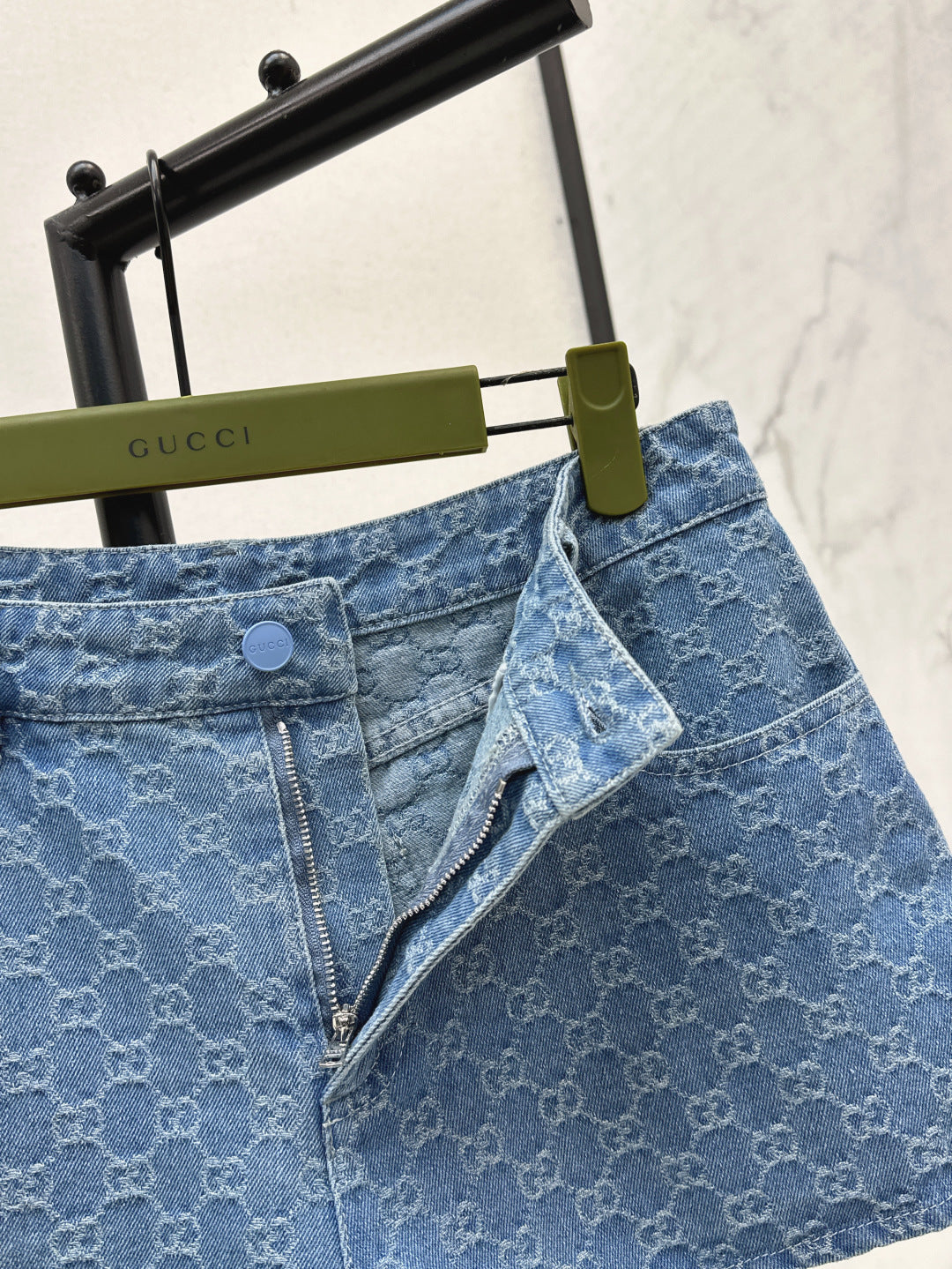 Guc 25ss jacquard denim short