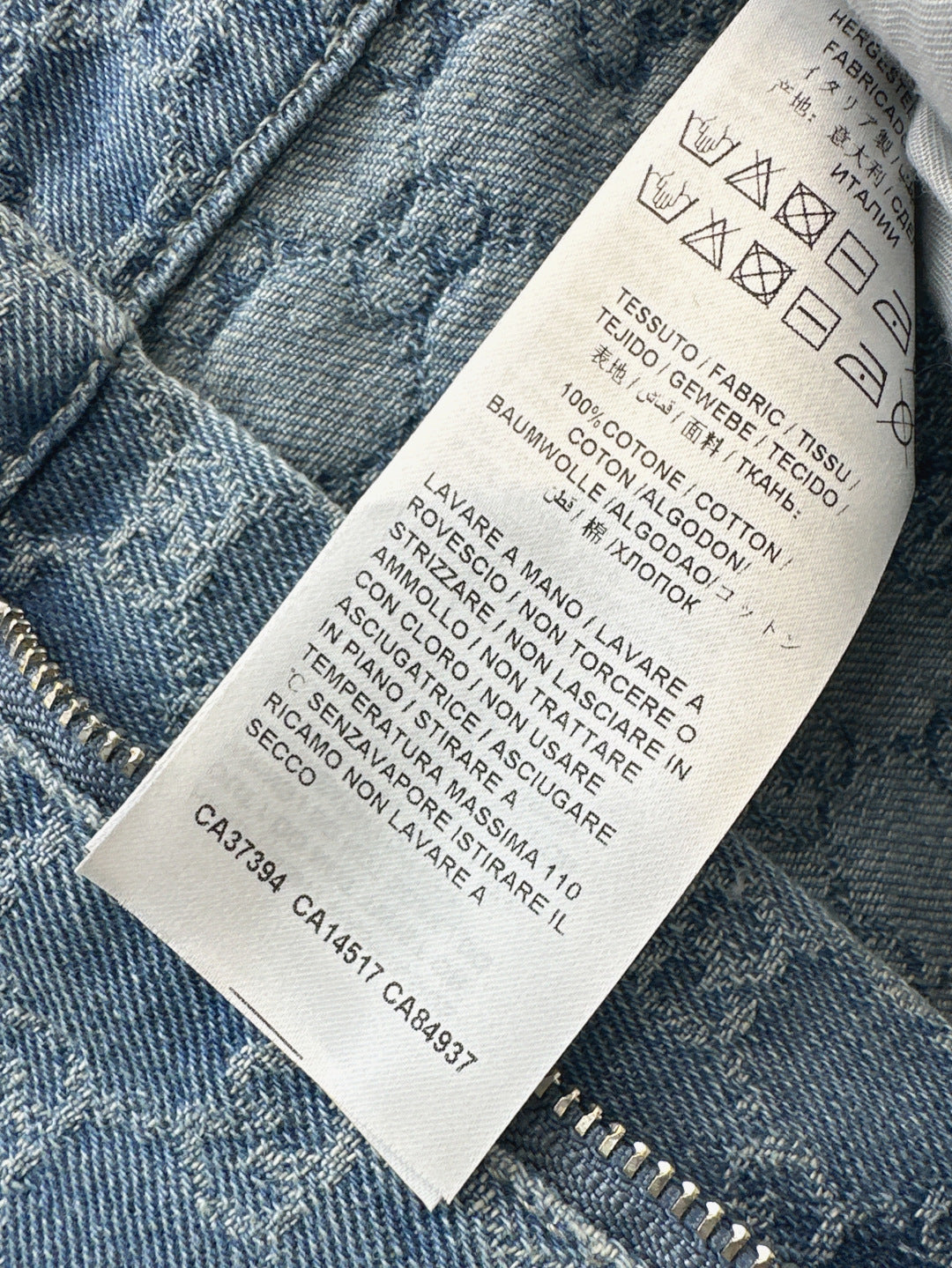 Guc 25ss jacquard denim short