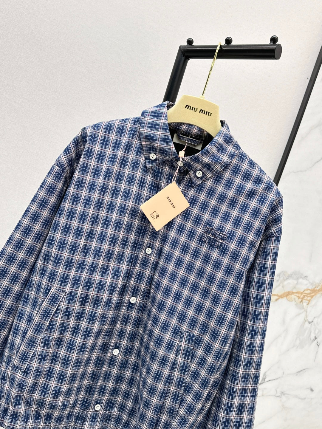 Miu 25ss plaid jacket