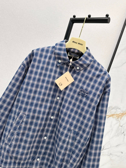Miu 25ss plaid jacket