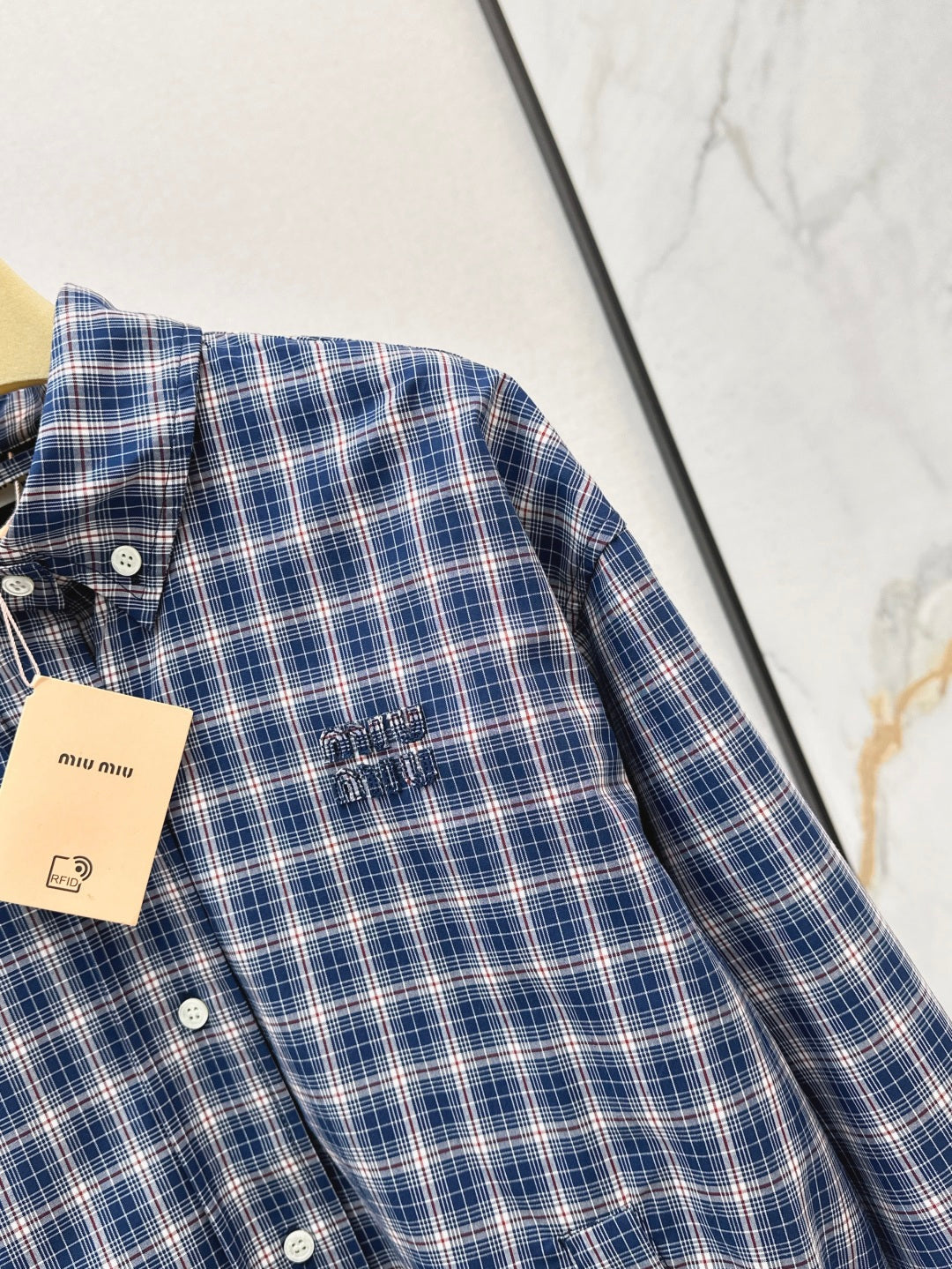 Miu 25ss plaid jacket