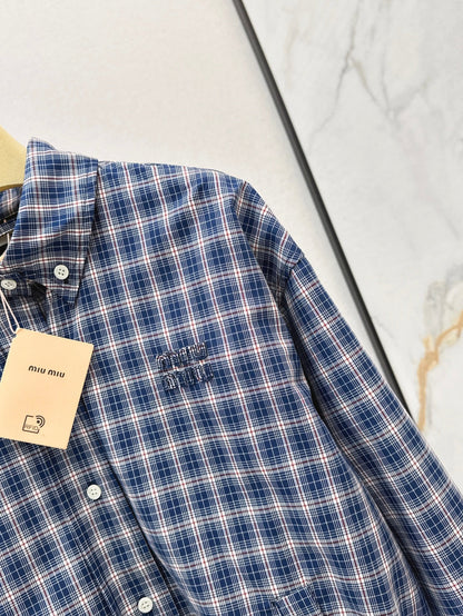 Miu 25ss plaid jacket