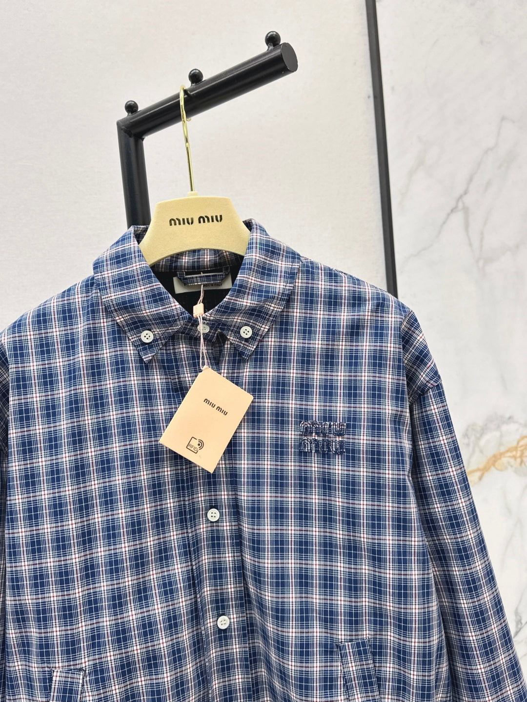 Miu 25ss plaid jacket