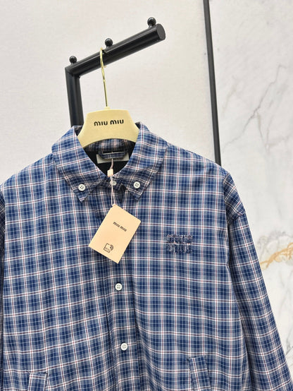 Miu 25ss plaid jacket