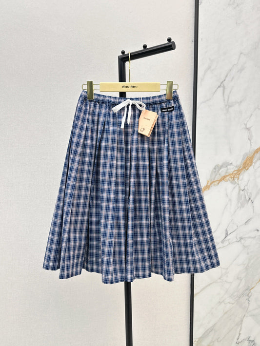 Miu 25ss plaid skirt