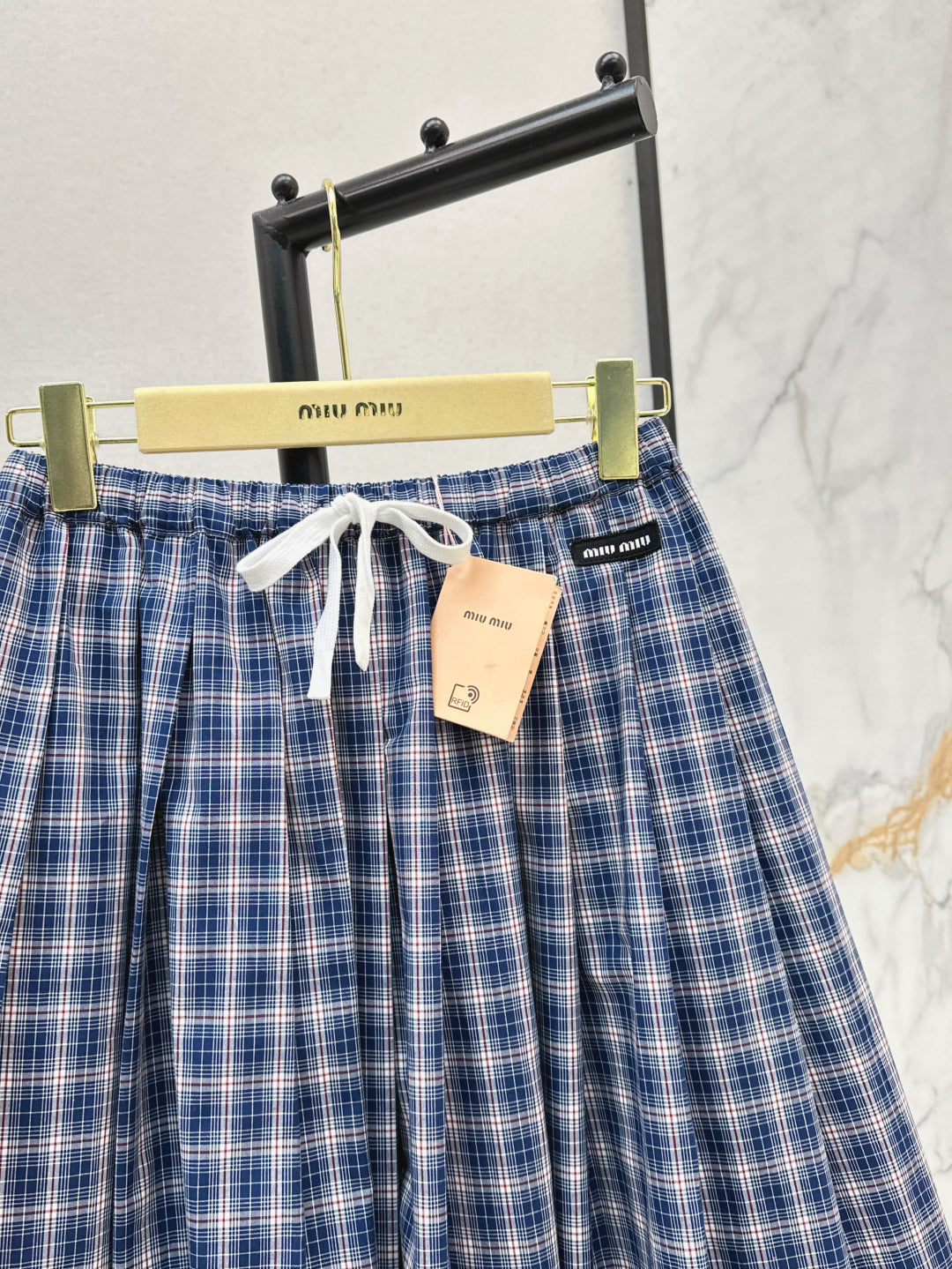 Miu 25ss plaid skirt