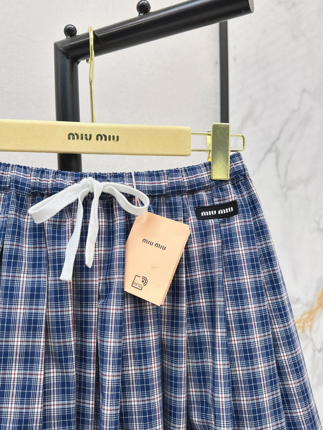 Miu 25ss plaid skirt