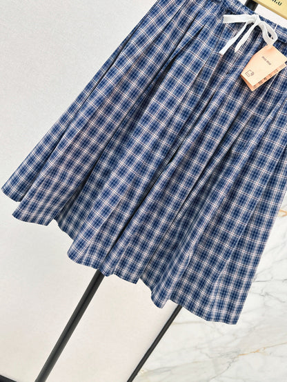 Miu 25ss plaid skirt