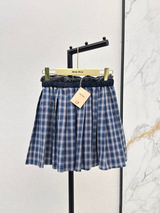 Miu 25ss plaid skirt