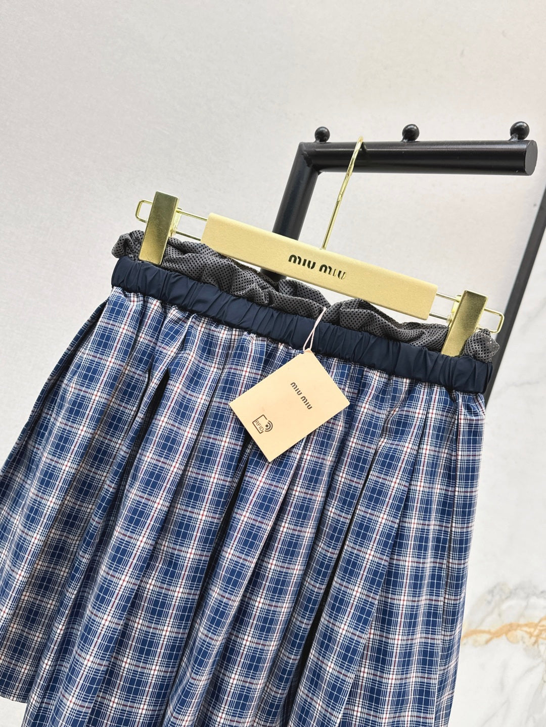 Miu 25ss plaid skirt