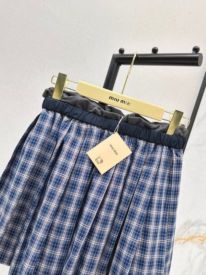 Miu 25ss plaid skirt