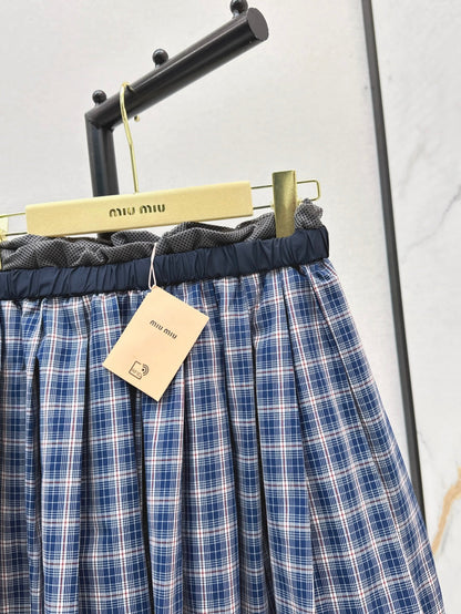 Miu 25ss plaid skirt