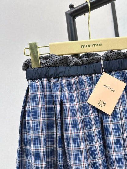 Miu 25ss plaid skirt