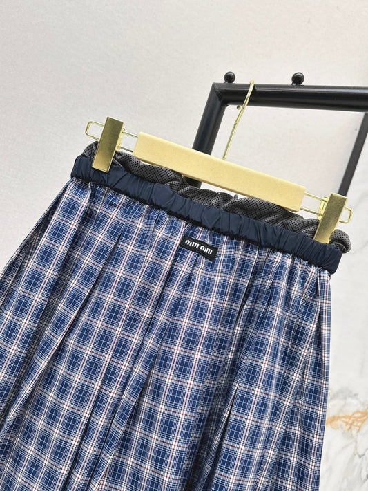 Miu 25ss plaid skirt