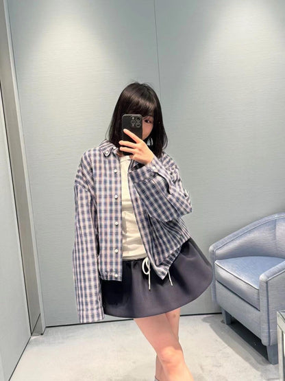 Miu 25ss plaid jacket