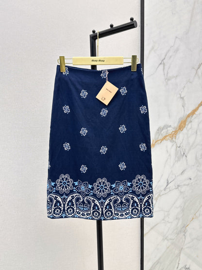 Miu 25ss linen skirt
