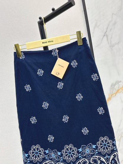 Miu 25ss linen skirt