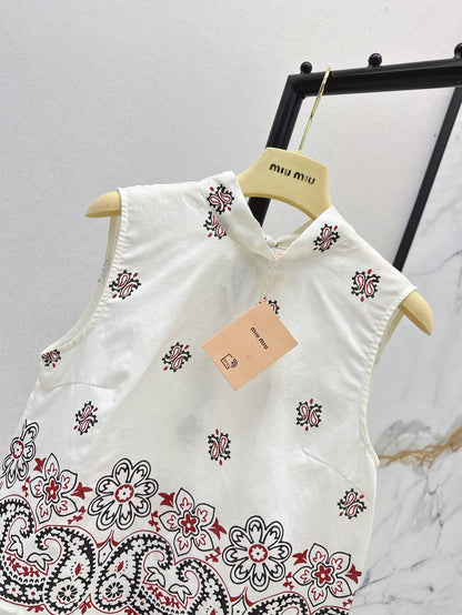 Miu 25ss linen vest