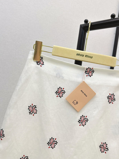 Miu 25ss linen skirt