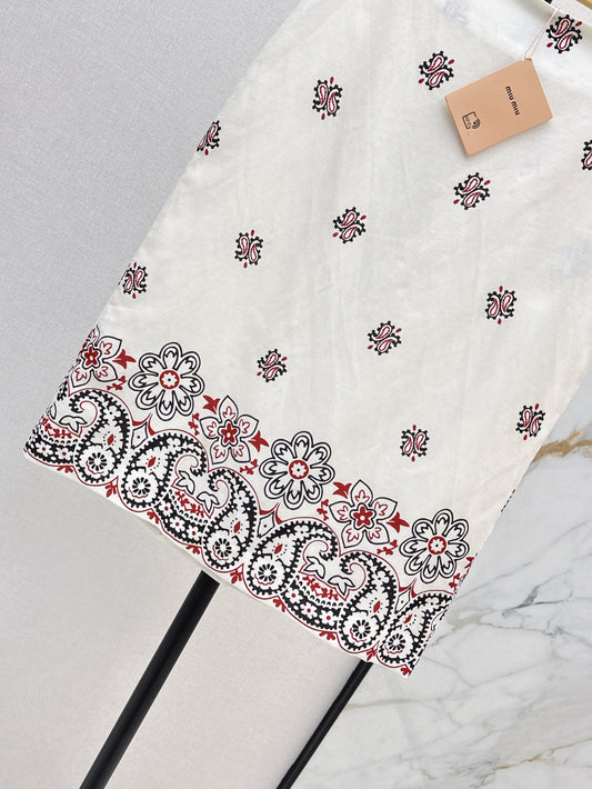 Miu 25ss linen skirt