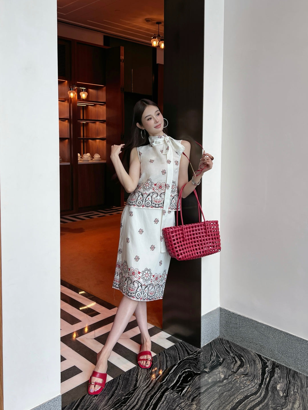 Miu 25ss linen skirt