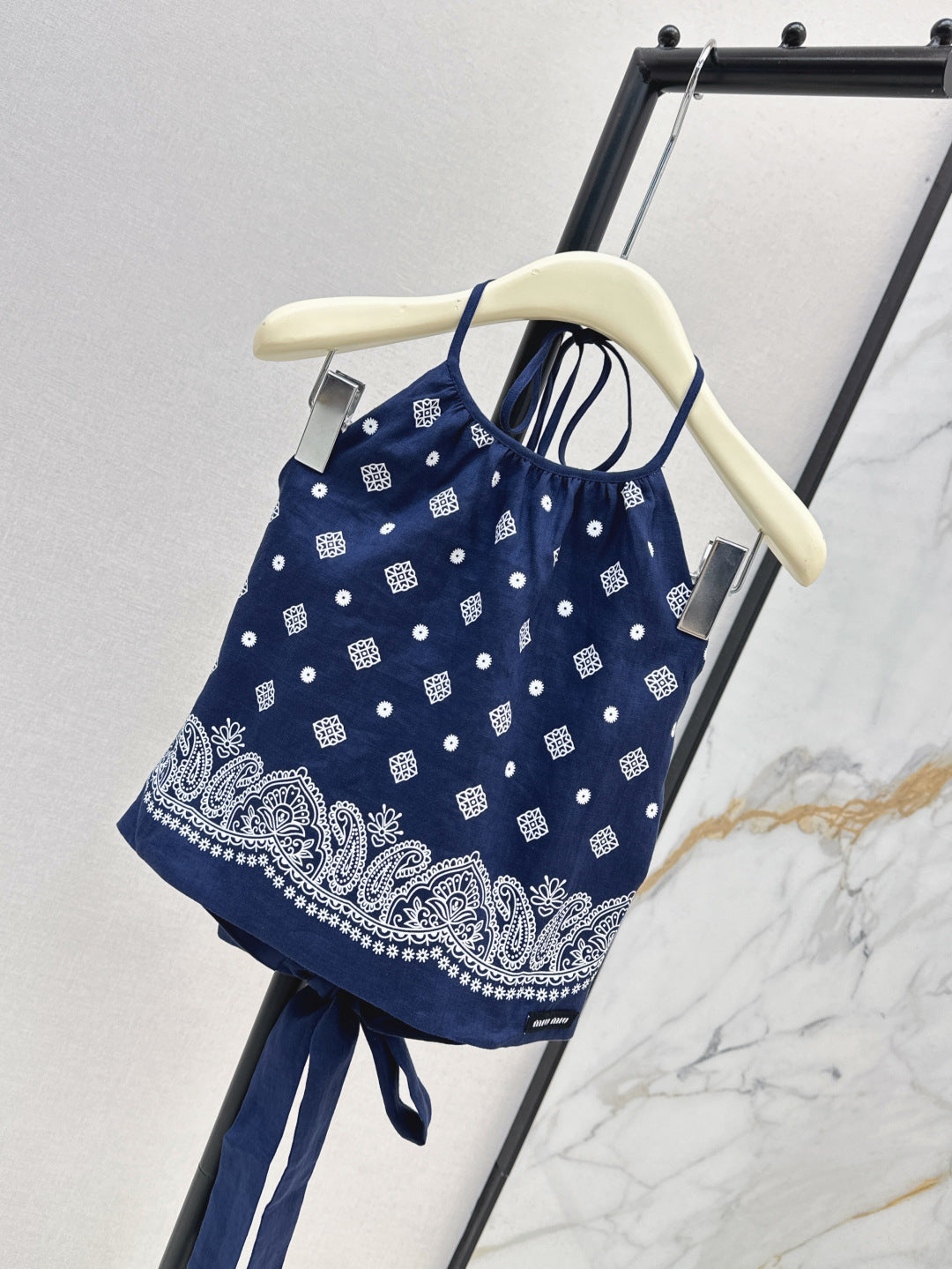 miu 25ss linen camisole