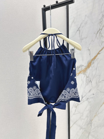 miu 25ss linen camisole