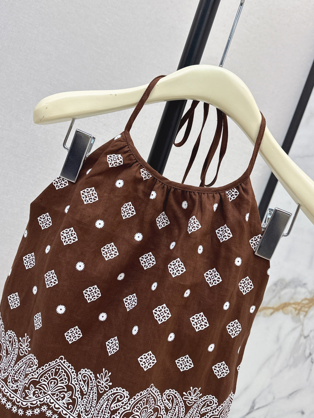 miu 25ss linen camisole