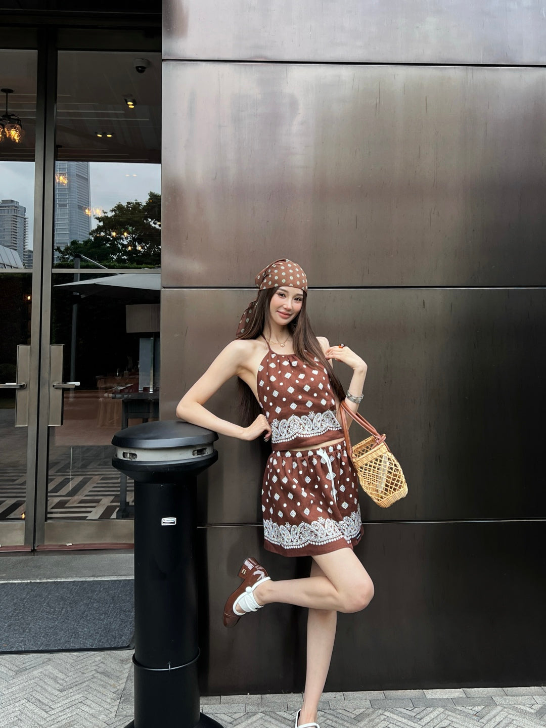 miu 25ss linen camisole